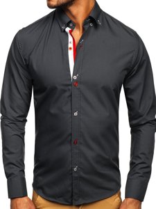 Men's Long Sleeve Shirt Graphite Bolf 20710