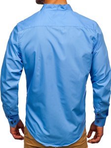 Men's Long Sleeve Shirt Sky Blue Bolf 5720