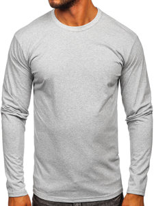 Men's Plain Long Sleeve Top Grey Bolf 1209