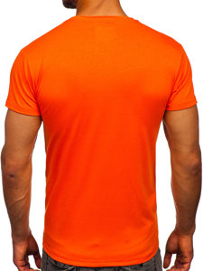 Men's Plain T-shirt Orange Bolf 2005-32