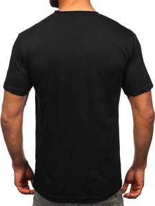 Men's Printed Cotton T-shirt Black Bolf 14759