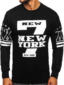 Men's Printed Sweatshirt Black Bolf 0384