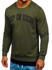 Men's Printed Sweatshirt Khaki Bolf 11114