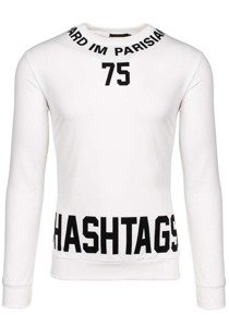 Men's Printed Sweatshirt White Bolf 7321