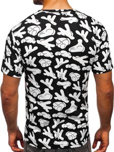 Men's Printed T-shirt Black Bolf 14912