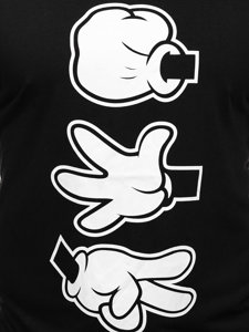 Men's Printed T-shirt Black Bolf KS1997