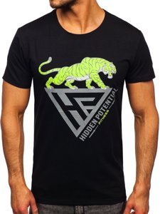 Men's Printed T-shirt Black Bolf Y70013