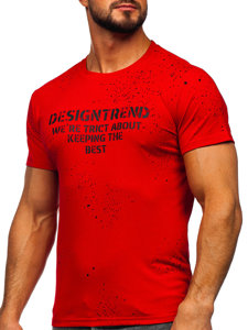 Men's Printed T-shirt Red Bolf 8T232