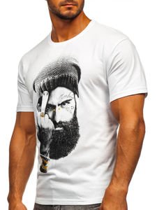 Men's Printed T-shirt White Bolf 142175