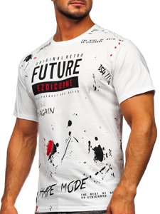 Men's Printed T-shirt White Bolf 14476