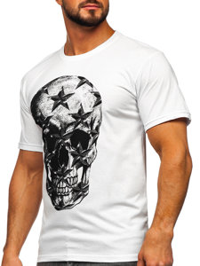 Men's Printed T-shirt White Bolf 6300