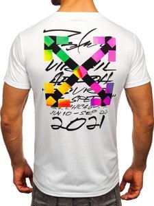 Men's Printed T-shirt White Bolf KS2513
