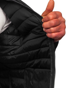 Men's Quilted Lightweight Jacket Black Bolf R9002