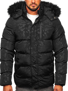Men's Quilted Winter Jacket Black Bolf 27M8109