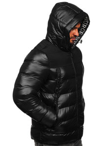 Men's Quilted Winter Jacket Black Bolf 27M8110