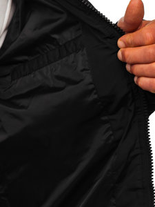 Men's Quilted Winter Jacket Black Bolf 27M8112