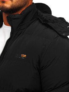 Men's Quilted Winter Jacket Black Bolf 6904