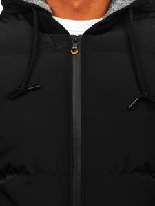 Men's Quilted Winter Jacket Black Bolf 7408