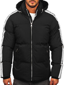 Men's Quilted Winter Jacket Black Bolf 9979
