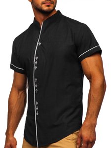 Men's Short Sleeve Shirt Black Bolf 5518