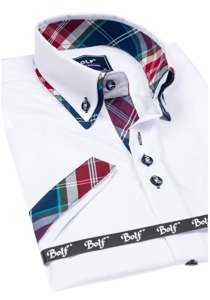 Men's Short Sleeve Shirt White Bolf 6540