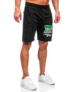 Men's Shorts Black-Green Bolf GS2524