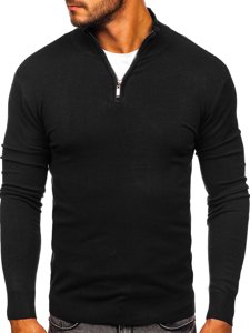 Men's Stand Up Sweater Black Bolf YY08
