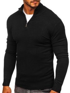 Men's Stand Up Sweater Black Bolf YY08