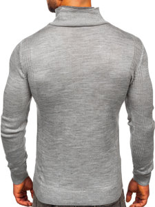 Men's Stand Up Sweater Grey Bolf 1008