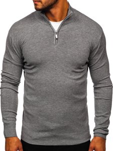 Men's Stand Up Sweater Grey Bolf YY08
