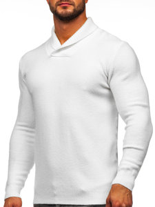 Men's Stand Up Sweater White Bolf W15-638