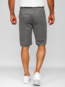 Men's Sweat Shorts Grey-Black Bolf Q3875