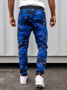 Men's Sweatpants Camo-Navy Blue Bolf KZ15A