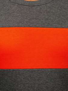 Men's Sweatshirt Graphite-Orange Bolf 2021