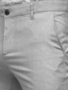 Men's Textile Chinos Light Grey Bolf 0016