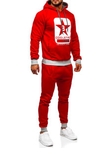 Men's Tracksuit with Hood Red Bolf 8C59
