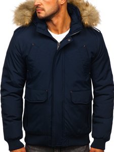 Men's Winter Jacket Navy Blue Bolf 1770