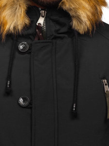 Men's Winter Parka Jacket Black Bolf 1795 