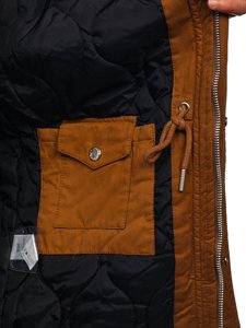 Men's Winter Parka Jacket Camel Bolf EX838