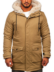 Men's Winter Parka Jacket Camel Bolf M120