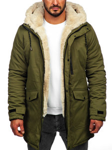 Men's Winter Parka Jacket Khaki Bolf 22M37