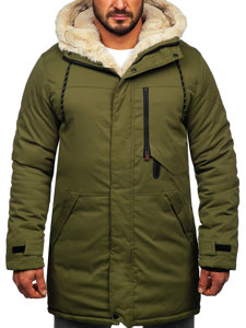 Men's Winter Parka Jacket Khaki Bolf 22M38