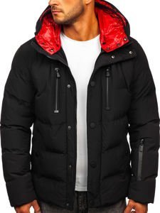 Men's Winter Quilted Jacket Black Bolf J1903