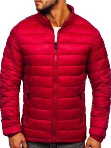 Men's Winter Quilted Jacket Claret Bolf 1119