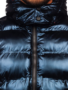 Men's Winter Quilted Jacket Navy Blue Bolf 6905