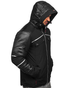 Men's Winter Softshell Jacket Black Bolf K33