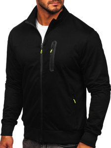 Men's Zip Stand Up Sweatshirt Black Bolf B070