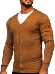 Men's Zip Sweater Brown Bolf YY06