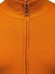 Men's Zip Sweater Camel Bolf YY07