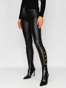 Women's Faux Leather Leggings Black Bolf J52970
